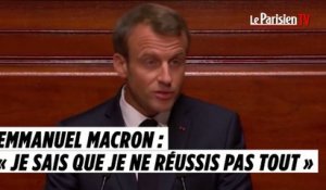 Macron devant le Congrès à Versailles : « Je sais que je ne réussis pas tout »