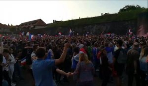 La fan zone de Belfort explose après l'ouverture du score de la France