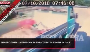George Clooney : La vidéo choc de son accident de scooter en Italie