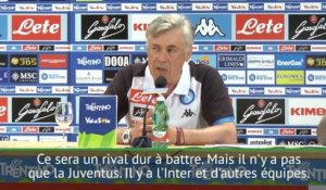 Naples - Ancelotti : ''La Juventus ne sera pas le seul concurrent au titre''