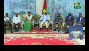 RTB/ Audience entre le président Roch Kaboré et les étalons de la diaspora Burkinabé