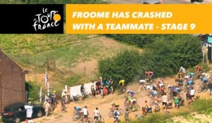 Chute de Froome ! / Froome has crashed! - Étape 9 / Stage 9 - Tour de France 2018