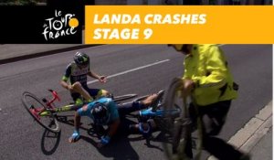 Chute de Landa / Landa crashes - Étape 9 / Stage 9 - Tour de France 2018