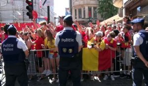 Les Diables Rouges accueillis à Bruxelles par 40.000 supporters