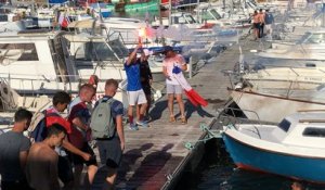 La fête sur le port de Paimpol.