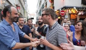 French Prime Minister Edouard Philippe Celebrates World Cup Victory With Fans