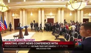 Incident lors de la conférence entre Trump et Poutine: Un homme évacué de la salle