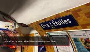 "Bercy les Bleus", "Victor Hugo Lloris"… Les stations de métro rebaptisées (Vidéo)