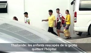 Thaïlande: les enfants rescapés de la grotte quittent l'hôpital