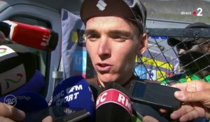 Tour de France 2018 : Romain Bardet "Je pensais pas qu'on allait arriver groupés"