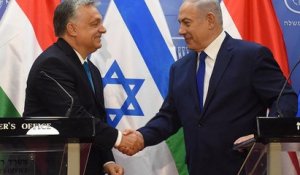 Fin de la visite d'Orban en Israël