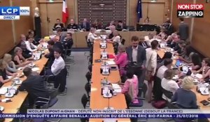 Affaire Benalla : Nicolas Dupont-Aignan dénonce une "mascarade" et quitte la commission d'enquête (vidéo)