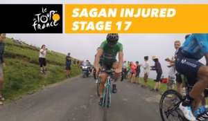 Sagan dans le Col du Portet après sa chute / Sagan in Col du Portet following his crash - Étape 17 / Stage 17 - Tour de France 2018