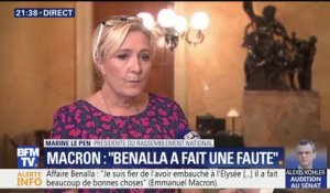 "On attendait une réaction formelle du chef de l'Etat", regrette Marine Le Pen