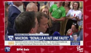 "Beaucoup de gens qui ont perdu la raison" : Emmanuel Macron s'exprime sur l'affaire Benalla