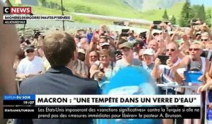 Ce soir, Emmanuel Macron s'en prend une nouvelle fois aux médias: "Vous êtes très excités, les gens ne m'en parlent pas"