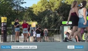 Paris : la tour Eiffel fermée, le personnel en grève