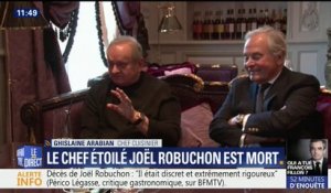 Le décès de Joël Robuchon "va laisser un grand vide", considère Ghislaine Arabian