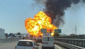 Bologne Italie, L’explosion d’un camion citerne