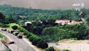 Portugal : le feu menace la ville de Monchique