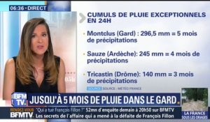 Dans le Gard, il est tombé l'équivalent de 5 mois de précipitations ce jeudi