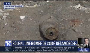 Rouen: une bombe de 230 kg découverte sur un chantier a été désamorcée