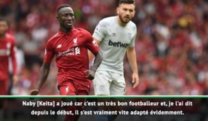 Liverpool - Klopp : "Naby Keita s'est très vite adapté"