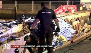 Espagne : une plateforme s'effondre pendant un festival