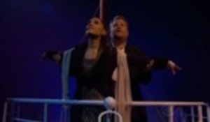 Ariana Grande & James Corden Reenact 'Titanic' With Epic Musical | Billboard News
