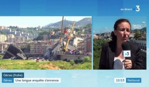 Gênes : une longue enquête s'annonce après l'effondrement d'un viaduc