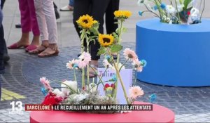 Barcelone : le recueillement un an après les attentats