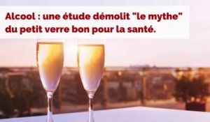 Alcool : une étude démolit « le mythe » du petit verre bon pour la santé