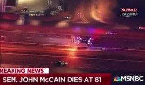 John McCain est mort : son cortège funéraire diffusé en direct à la télévision (Vidéo)