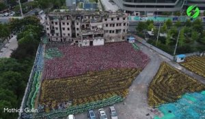 Ce drone filme des centaines de vélos vu d'en haut et le résultat est magnifique