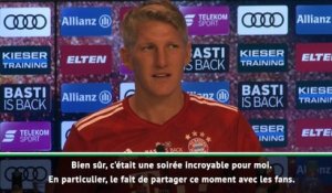 Bayern - Schweinsteiger : "Une soirée incroyable avec les fans"