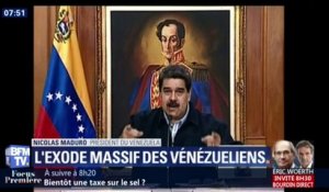 "Cessez de laver les toilettes à l'étranger et rentrez!" L’appel de Nicolas Maduro contre l’exode des Vénézuéliens