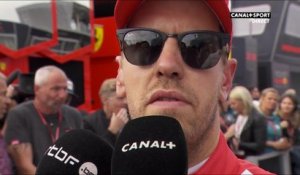 La réaction de Sebastian Vettel après la course