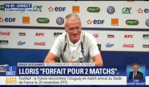 "Les 23 champions du monde seront là dimanche soir", annonce Didier Deschamps concernant le match de l'équipe de France face aux Pays-Bas
