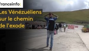 Les Vénézuéliens sur le chemin de l'exode