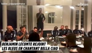 Benjamin Lecomte rejoint les Bleus en chantant Bella Ciao