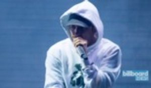 Eminem's New 'Fall' Video Takes Aim at His Critics | Billboard News