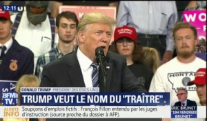 Tribune anonyme: Donald Trump veut que le New York Times révèle le nom "du lâche"