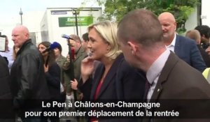 Le Pen s'exprime à la foire de Châlons-en-Champagne
