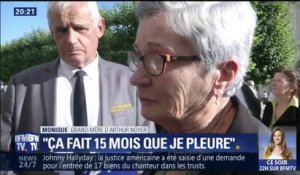 "Ça fait 15 mois que je pleure tous les jours", la grand-mère d'Arthur Noyer s'exprime aux obsèques de son petit-fils