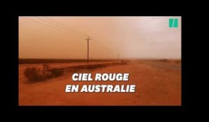 Une tempête de poussière change la couleur du ciel en Australie