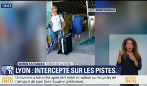 Aéroport de Lyon: "J'ai vu la voiture rentrer dans une porte automatique du terminal avec un bruit sourd", raconte un témoin