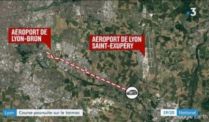 Lyon : course-poursuite sur le tarmac