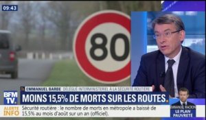Forte baisse du nombre de morts sur les routes en août: Barbe pense "qu'il y a un lien" avec la limitation à 80km/h