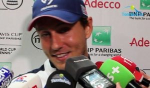 Coupe Davis 2018 - Lucas Pouille sur la paire Julien Benneteau/Nicolas Mahut : "C'est incroyable"