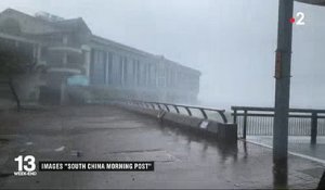 Les images glaçantes du typhon Mangkhut qui sème le chaos à Hongkong, vide les rues et fait trembles les gratte-ciels